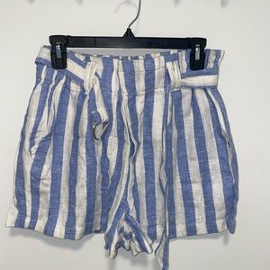 Love tree stripes shorts